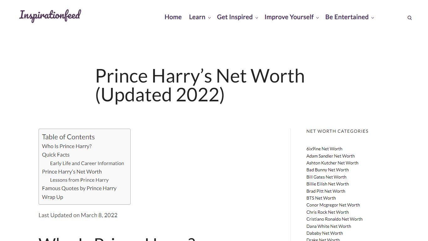 Prince Harry’s Net Worth (Updated 2022) | Inspirationfeed